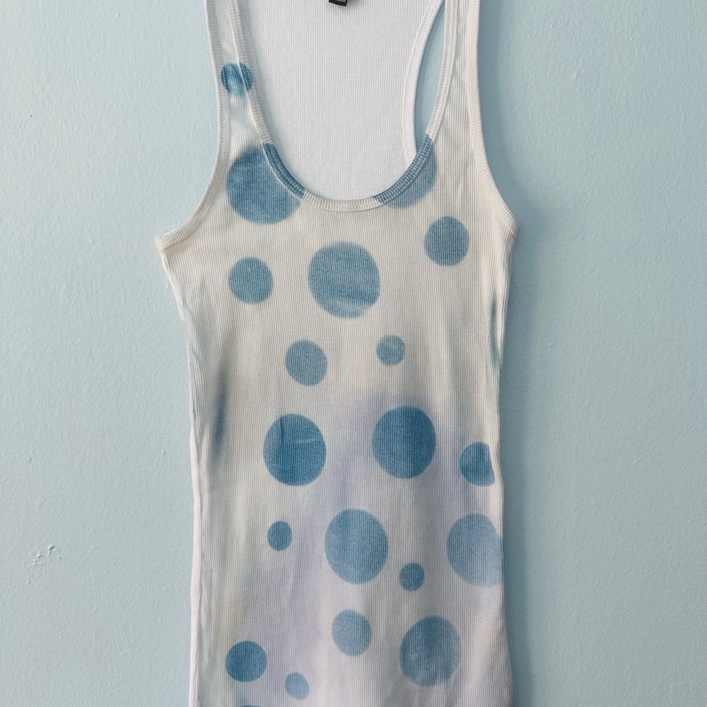 POLKA DOT BLUE tank A2
